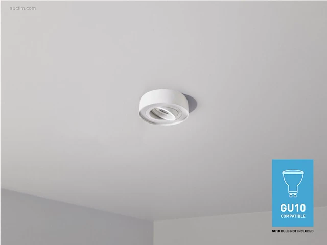(10 x) 10 x gu10 inbouw armatuur wit kantelbaar... - afbeelding 2 van  5