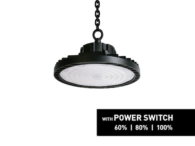 10 x 100w 4000k pro led ufo highbay 3 step switch dimbaar - afbeelding 3 van  7