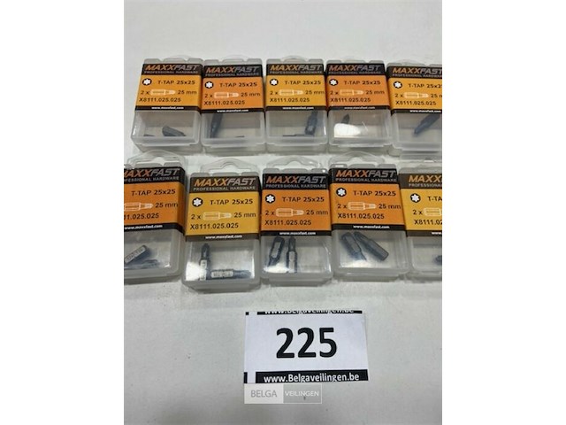 10 x 2 stuks maxxfast bitsen t-tap 25x25mm - afbeelding 2 van  3