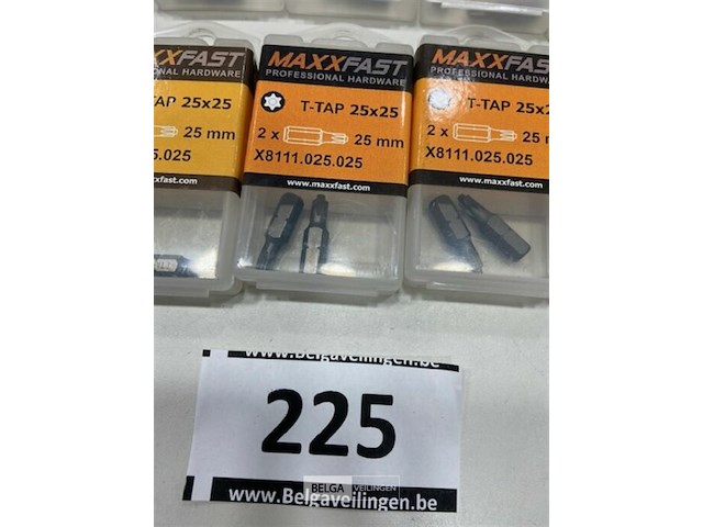 10 x 2 stuks maxxfast bitsen t-tap 25x25mm - afbeelding 3 van  3