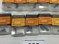 10 x 2 stuks maxxfast bitsen t-tap 25x25mm - afbeelding 2 van  3
