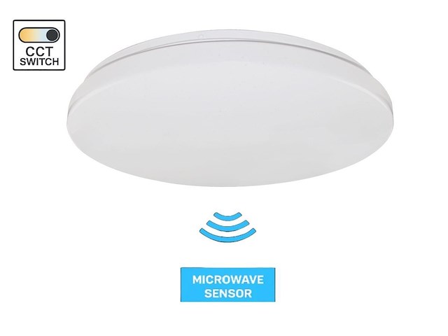 10 x 24w cct 3 kleur opbouw led panelen spatwaterdicht met sensor - afbeelding 3 van  6