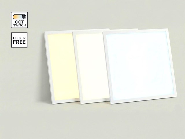 10 x 40w 3 kleur cct 60x60 inbouw backlit led panelen wit - afbeelding 2 van  9