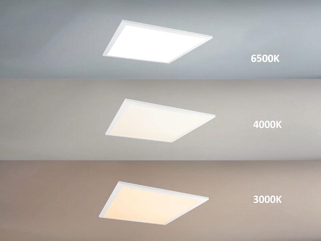 10 x 40w 3 kleur cct 60x60 inbouw backlit led panelen wit - afbeelding 9 van  9
