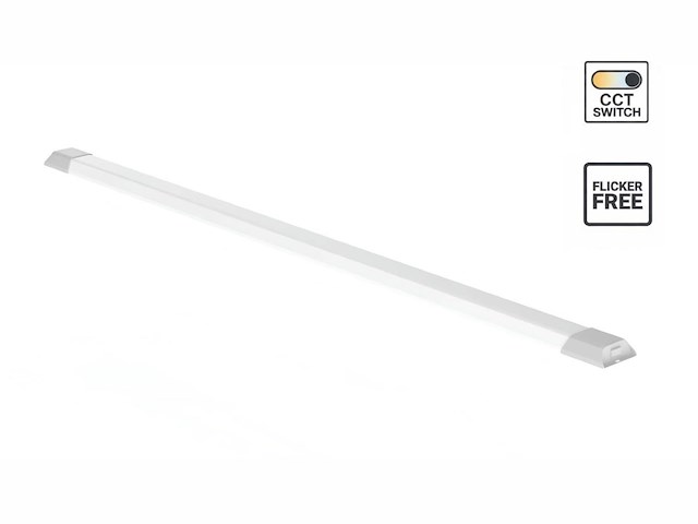 10 x 40w 3 kleur cct led batten licht - afbeelding 1 van  6