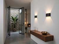 10 x 6w led wandlamp zes licht zwart warm wit waterdicht - afbeelding 2 van  9