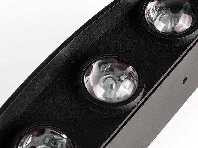 10 x 6w led wandlamp zes licht zwart warm wit waterdicht - afbeelding 7 van  9