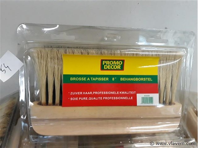 10 x afstoffer of behangborstel 21 x 2,5 cm - afbeelding 2 van  2