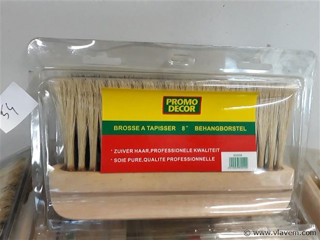 10 x afstoffer of behangborstel 21 x 2,5 cm - afbeelding 2 van  2