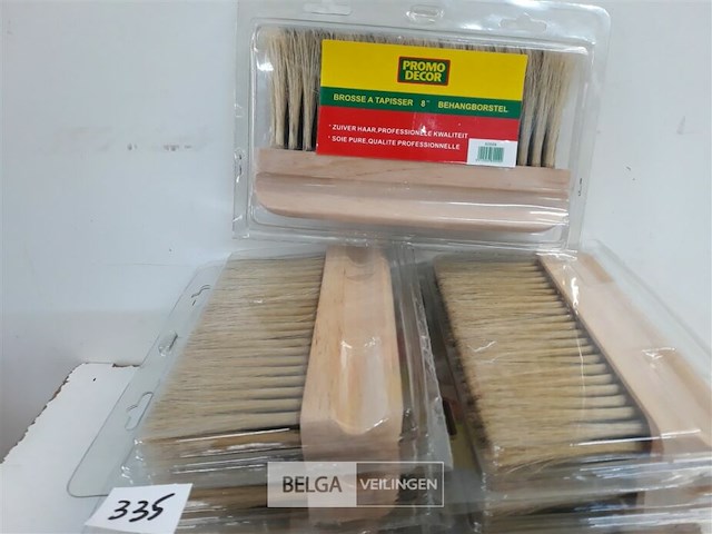 10 x afstoffer of behangborstel 21 x 2,5 cm - afbeelding 3 van  3