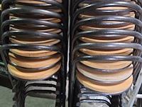 10 x barkruk houten zit