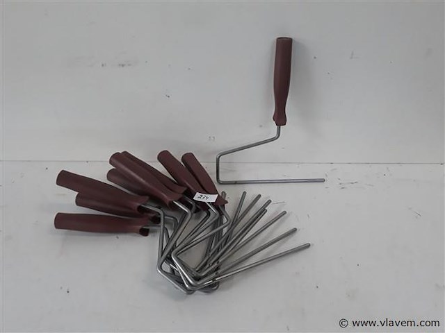 10 x beugel voor lakrollen 16 cm - afbeelding 1 van  2