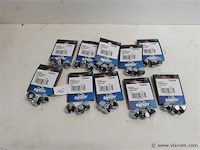 10 x bicoon compleet 3 stuks chrome - afbeelding 1 van  2