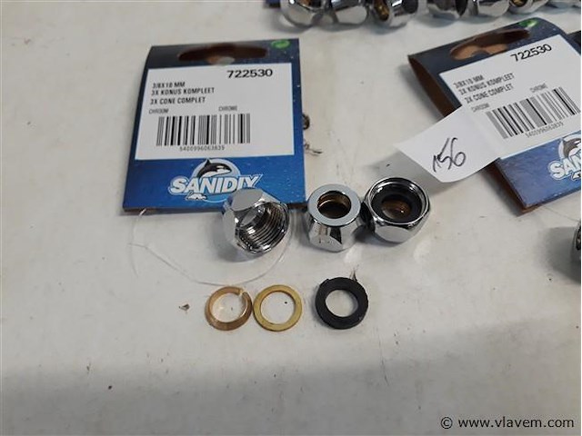 10 x bicoon compleet 3 stuks chrome - afbeelding 2 van  2