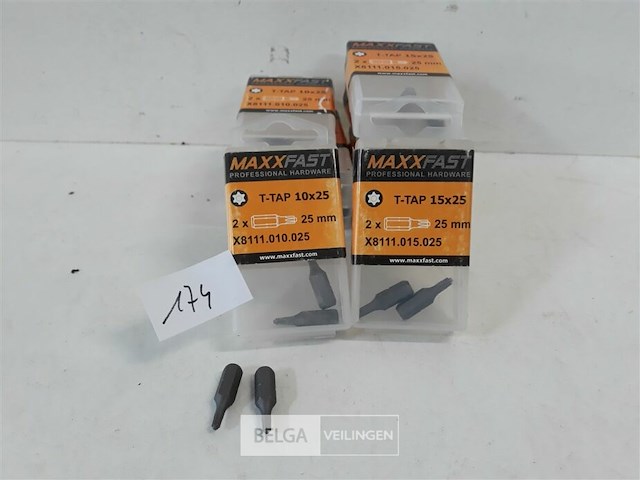 10 x bitsen torx 10-15 2 stuks - afbeelding 1 van  3