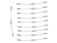 10 x connectoren voor neon led strip – monochroom - afbeelding 2 van  4
