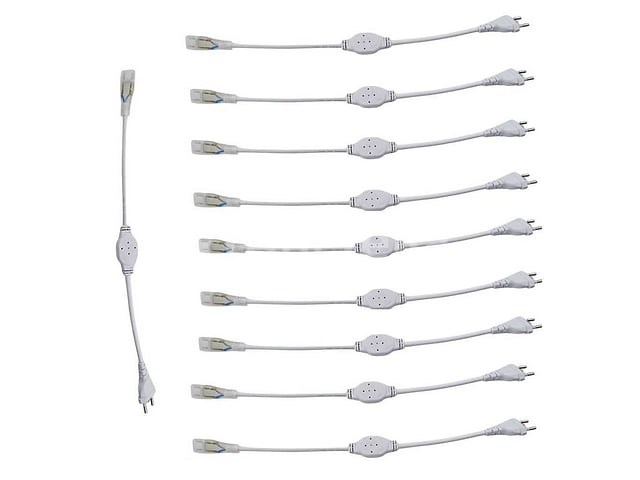 10 x connectoren voor neon led strip – monochroom - afbeelding 3 van  4