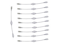 10 x connectoren voor neon led strip – monochroom - afbeelding 2 van  4