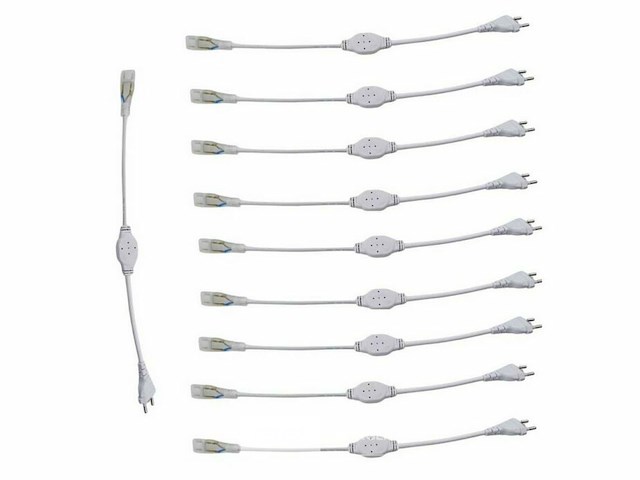 10 x connectoren voor neon led strip – monochroom - afbeelding 3 van  5