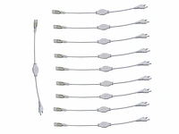 10 x connectoren voor neon led strip – monochroom - afbeelding 2 van  4