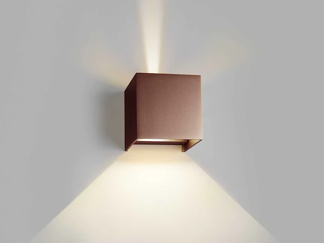 10 x cube motion wand armaturen oud bruin - afbeelding 1 van  7