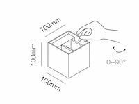10 x cube motion wand armaturen oud bruin - afbeelding 6 van  7