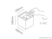 10 x cube motion wand armaturen zwart - afbeelding 6 van  9