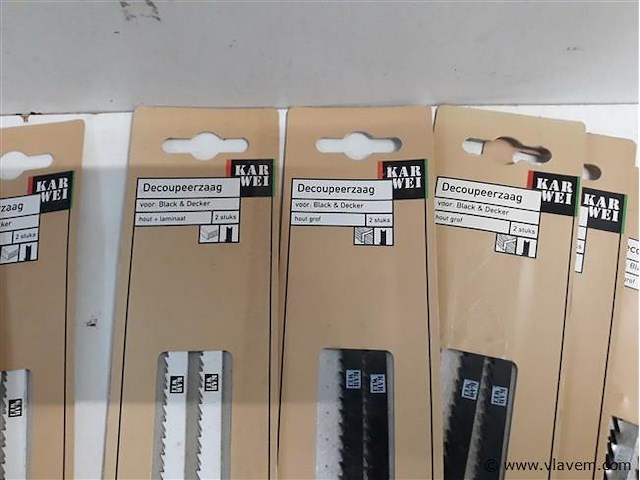 10 x decoupeer vervangzaagblad 2 stuks 2 assorti - afbeelding 2 van  2