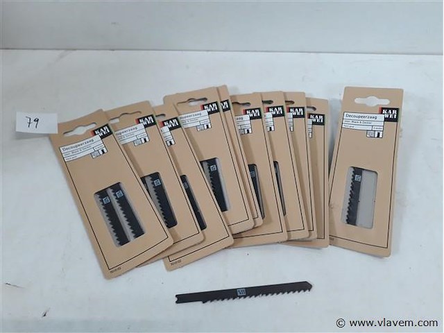 10 x decoupeer vervangzaagblad 2 stuks u-model grof hout - afbeelding 1 van  2