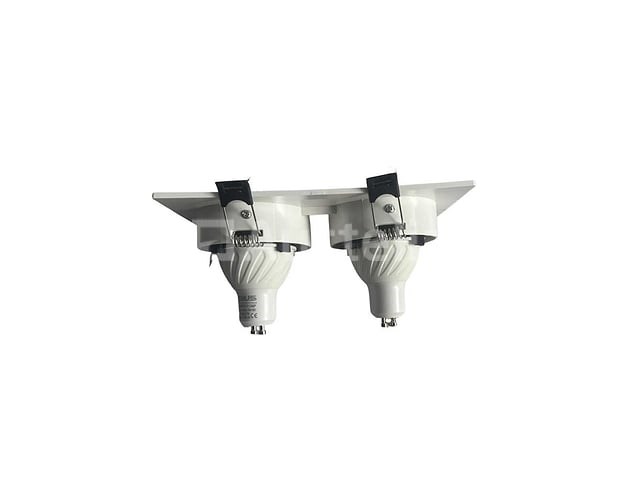 10 x downlight fitting – draaibaar – gu10 – wit/zwart – ip20 – ep-2 - afbeelding 1 van  4
