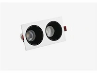 10 x downlight fitting – draaibaar – gu10 – wit/zwart – ip20 – ep-2