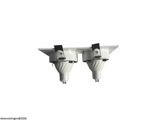 10 x downlight fitting – draaibaar – gu10 – wit/zwart – ip20 – ep-2 - afbeelding 3 van  5