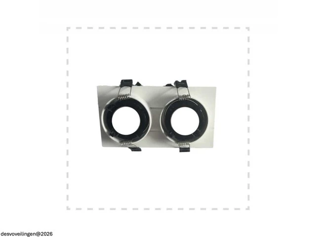10 x downlight fitting – draaibaar – gu10 – wit/zwart – ip20 – ep-2 - afbeelding 4 van  5