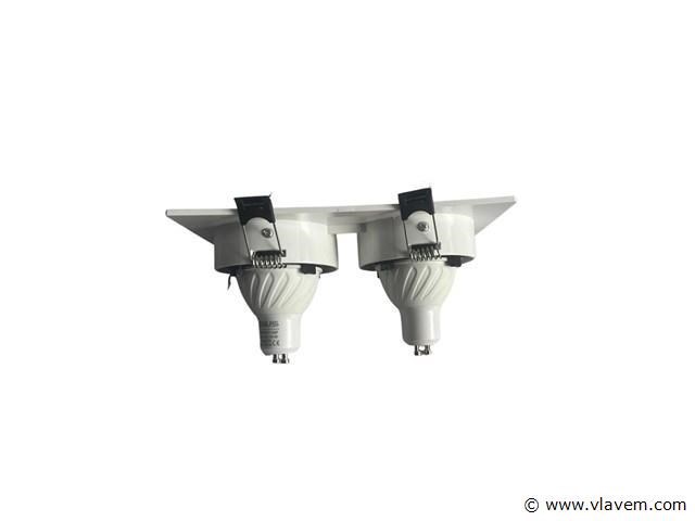 10 x downlight fitting – draaibaar – gu10 – wit/zwart – ip20 – ep-2 - afbeelding 2 van  4