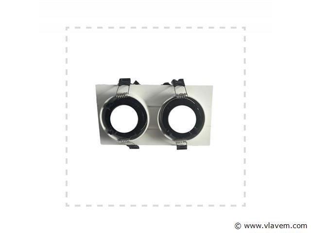 10 x downlight fitting – draaibaar – gu10 – wit/zwart – ip20 – ep-2 - afbeelding 3 van  4