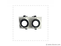 10 x downlight fitting – draaibaar – gu10 – wit/zwart – ip20 – ep-2 - afbeelding 3 van  4