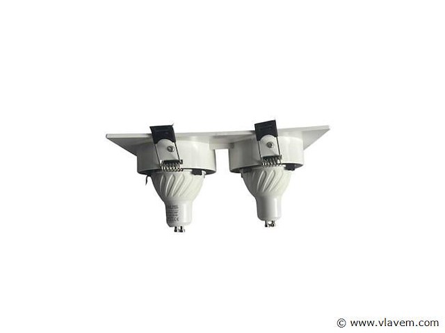 10 x downlight fitting – draaibaar – gu10 – wit/zwart – ip20 – ep-2 - afbeelding 2 van  4