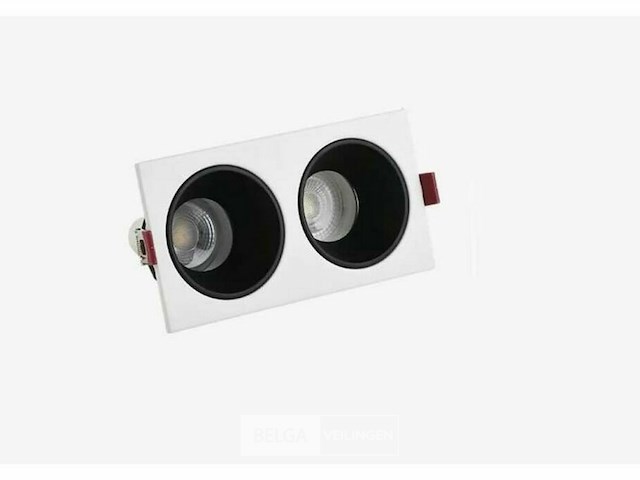 10 x downlight fitting – draaibaar – gu10 – wit/zwart – ip20 – ep-2 - afbeelding 1 van  5