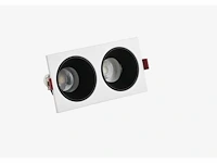 10 x downlight fitting – draaibaar – gu10 – wit/zwart – ip20 – ep-2 - afbeelding 1 van  4