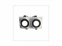 10 x downlight fitting – draaibaar – gu10 – wit/zwart – ip20 – ep-2 - afbeelding 3 van  4