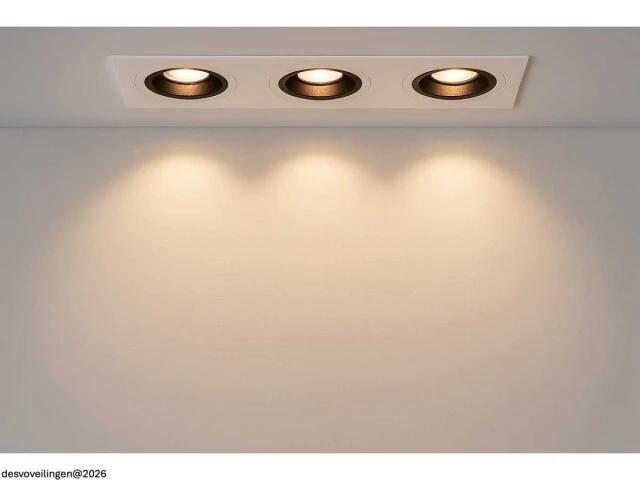 10 x downlight fitting – draaibaar – gu10 – wit/zwart – ip20 – ep-3 - afbeelding 2 van  6