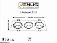 10 x downlight fitting – draaibaar – gu10 – wit/zwart – ip20 – ep-3 - afbeelding 5 van  6