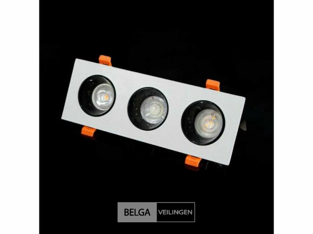 10 x downlight fitting – draaibaar – gu10 – wit/zwart – ip20 – ep-3 - afbeelding 6 van  6
