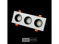 10 x downlight fitting – draaibaar – gu10 – wit/zwart – ip20 – ep-3 - afbeelding 6 van  6