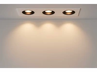 10 x downlight fitting – draaibaar – gu10 – wit/zwart – ip20 – ep-3 - afbeelding 1 van  5