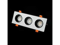 10 x downlight fitting – draaibaar – gu10 – wit/zwart – ip20 – ep-3 - afbeelding 5 van  5