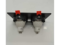 10 x downlight fitting – draaibaar – gu10 – zwart – ip20 – ep-2 - afbeelding 3 van  5