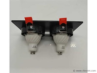 10 x downlight fitting – draaibaar – gu10 – zwart – ip20 – ep-2 - afbeelding 3 van  5