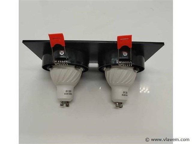 10 x downlight fitting – draaibaar – gu10 – zwart – ip20 – ep-2 - afbeelding 3 van  5