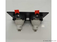 10 x downlight fitting – draaibaar – gu10 – zwart – ip20 – ep-2 - afbeelding 3 van  5